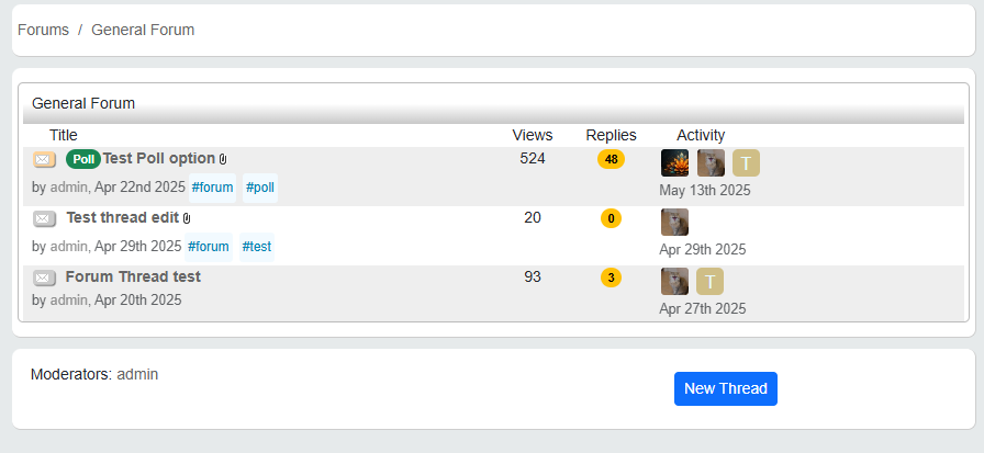 Forums module